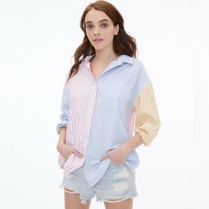 AEROPOSTALE Striped Multicolor‎ Button-Up Shirt